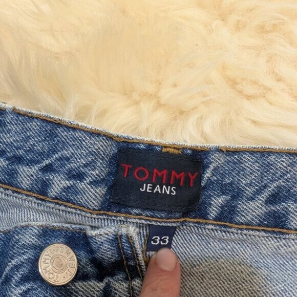 Vintage Tommy Hilfiger Tommy Jeans 90's Men Size 33 Distressed - Picture 2 of 15